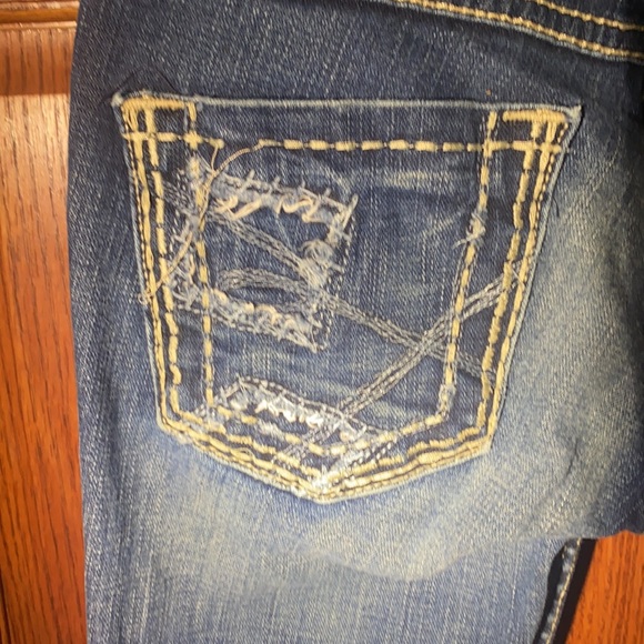 BKE Madison women’s skinny stretch 25x35 1/2 dark blue jeans denim - Picture 6 of 7